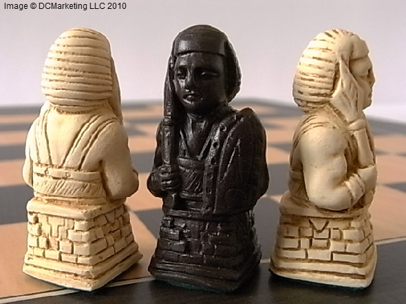 Egyptian Plain Theme Chess Set